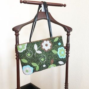 Y & S Original Floral Beaded Bag